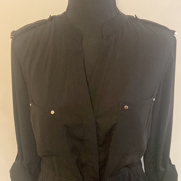 Black Dynamite Button Up Dress - Picture 5 of 10